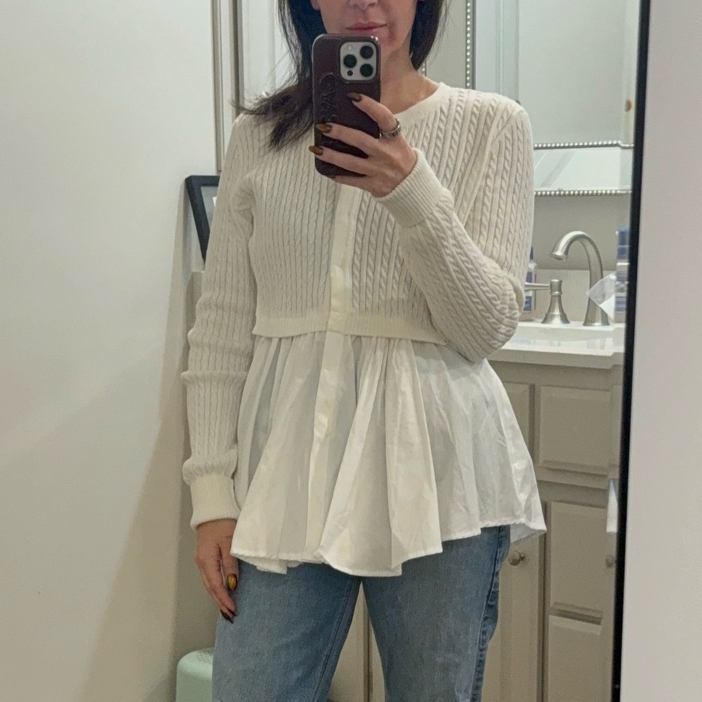 Anthropologie White Button Down Shirt